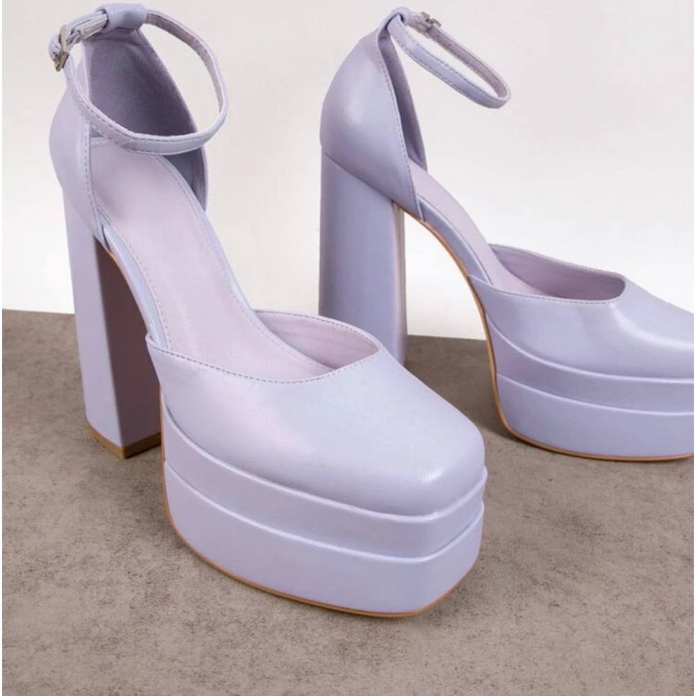 Shein Purple Platform heels 10
